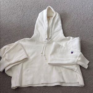 Champion White Hoodie